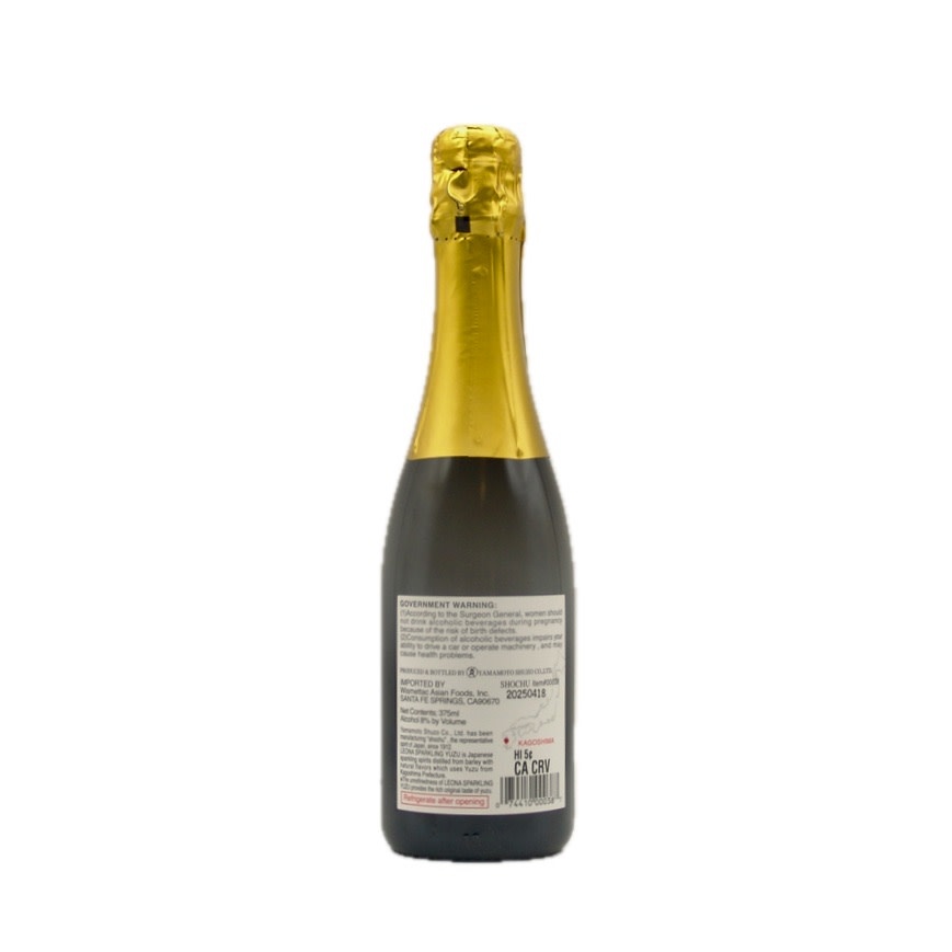 Yuzu Sparkling Semi-Sweet NV Yamamoto Shuzo "Leona"  375ml