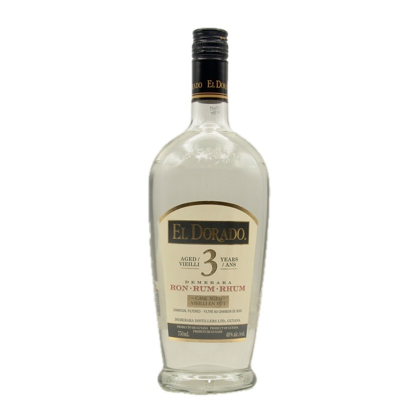 El Dorado 3yr Demerara White Rum Guyana 750ml (80 Proof)