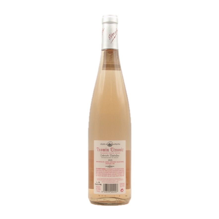 Getariako Txakolina Rose 2025 Txomin Etxaniz  750ml