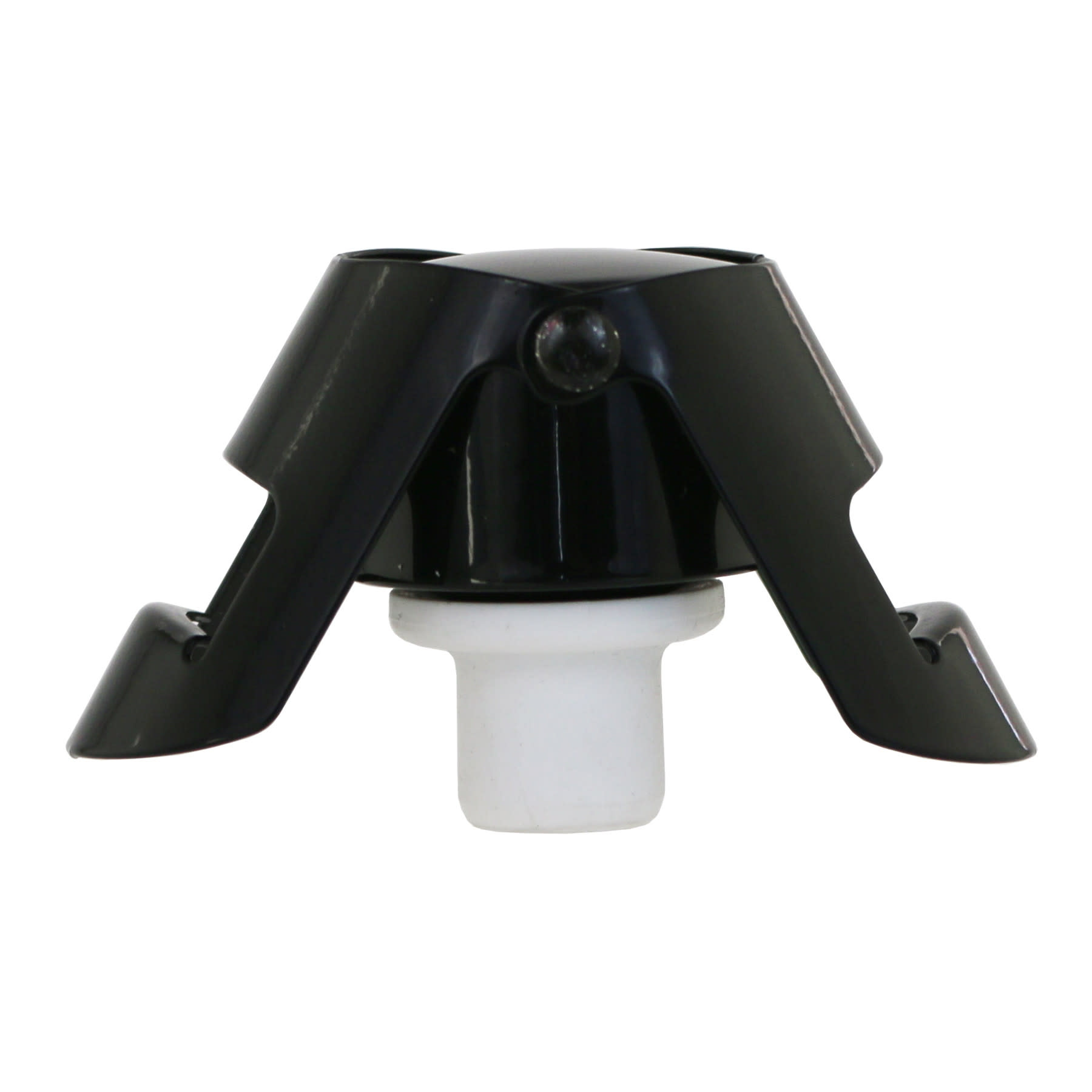 Premium Sparkling Double-Clamp Stopper Black
