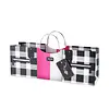 Black and Pink Checkered 1bt Purse Gift Bag
