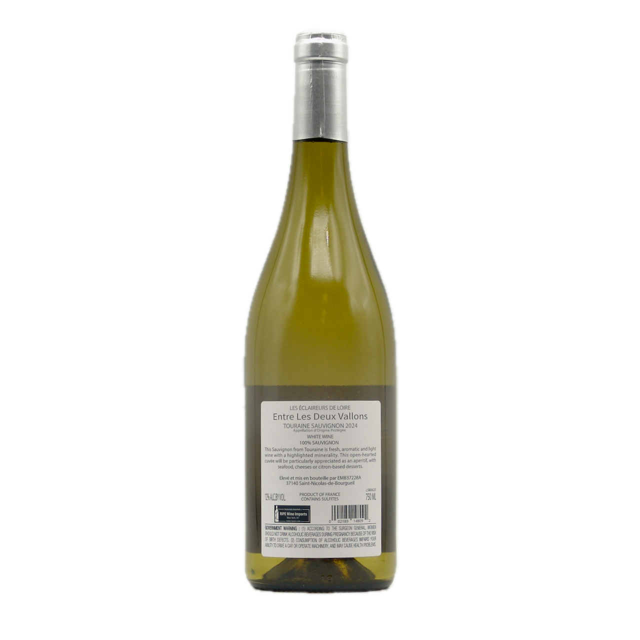 Touraine Sauvignon Blanc 2024 Les Eclaireurs "Entre Deux Vallons" 750ml