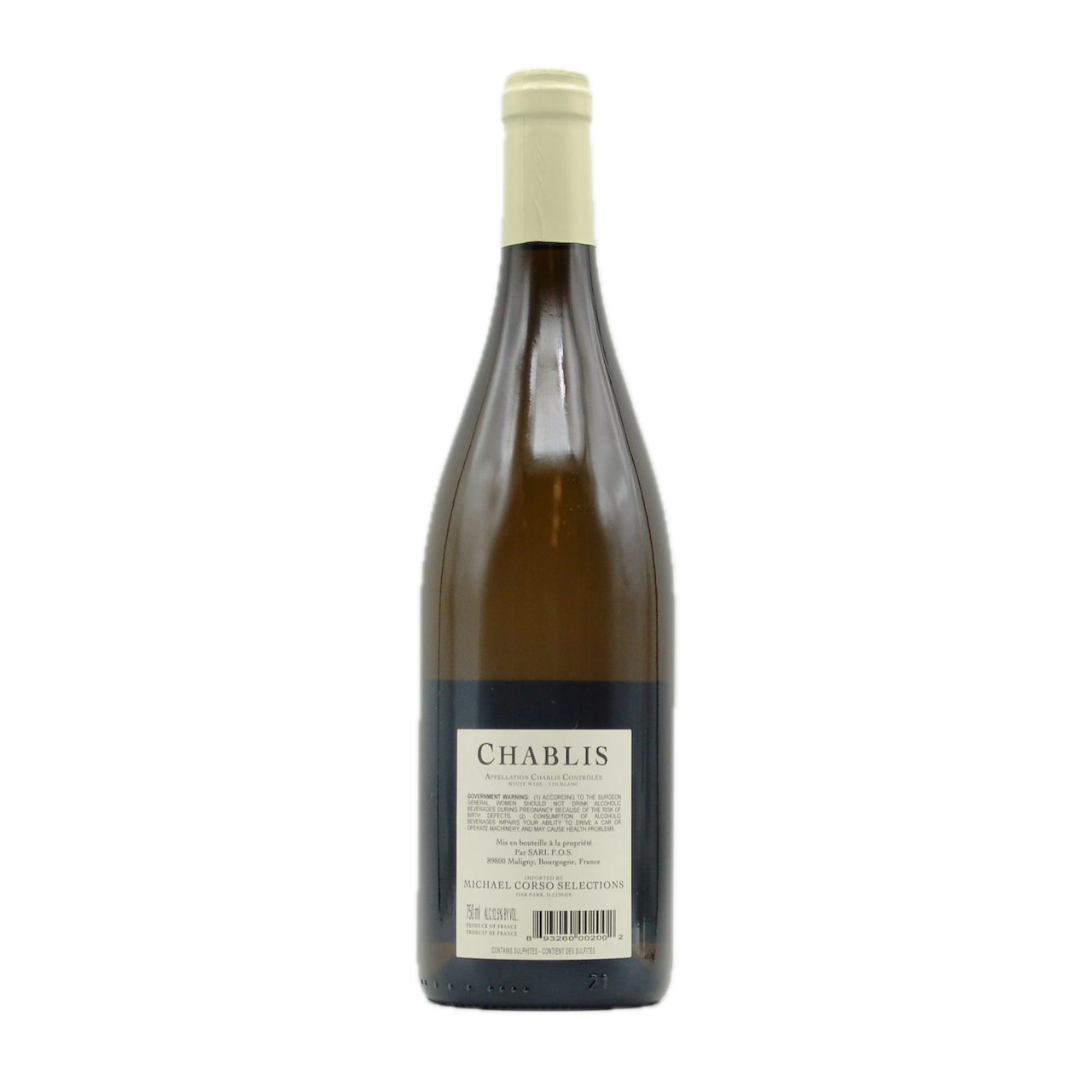 Chablis "Reserve du Sanglier" 2021 Francine Bachelier 750ml