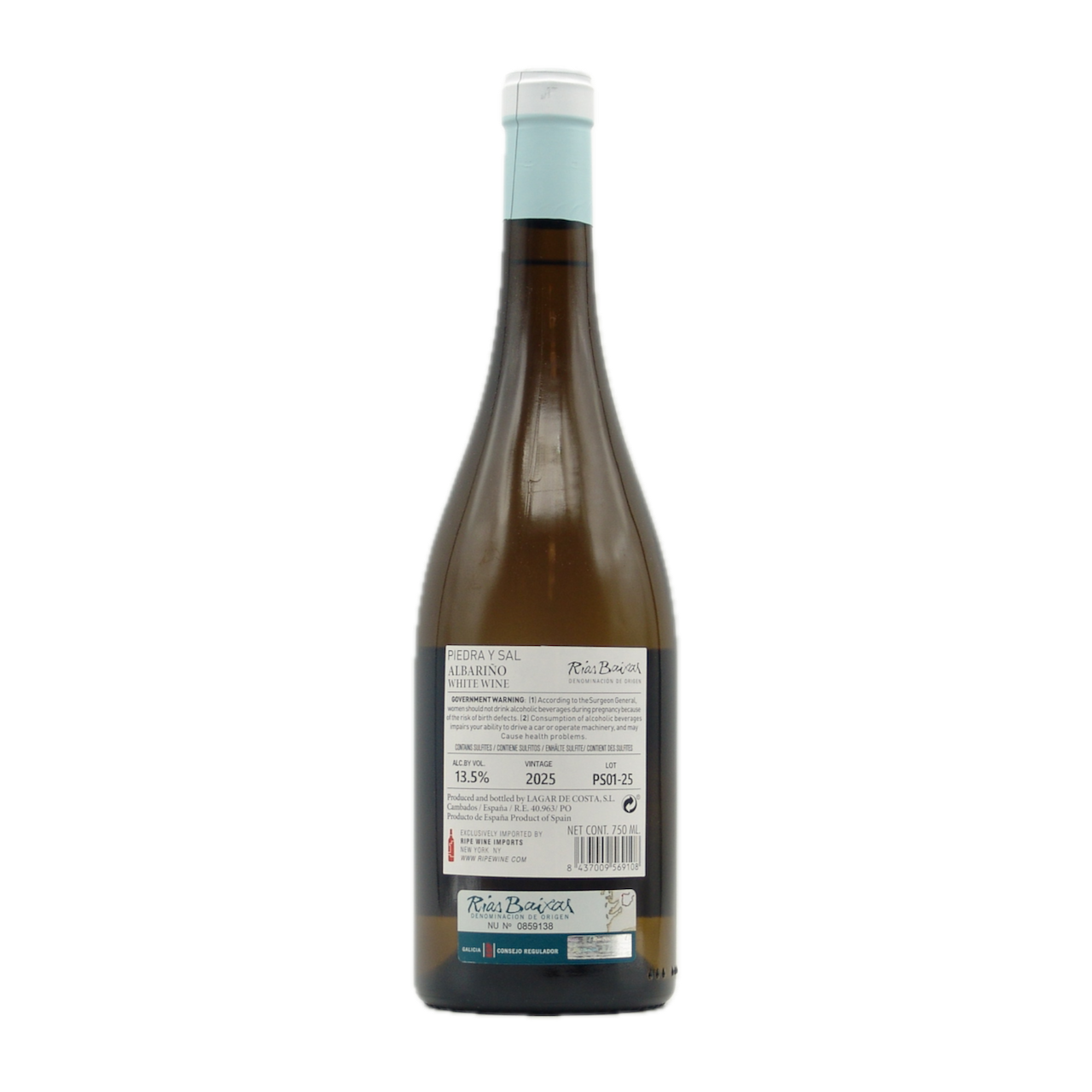 Rias Baixas Albarino 2025 Lagar de Costa Piedra y Sal  750ml