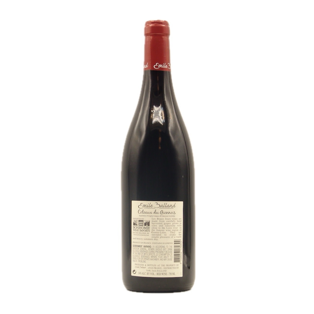 Coteaux du Giennois 2022 Emile Balland "Les Beaux Jours" 750ml