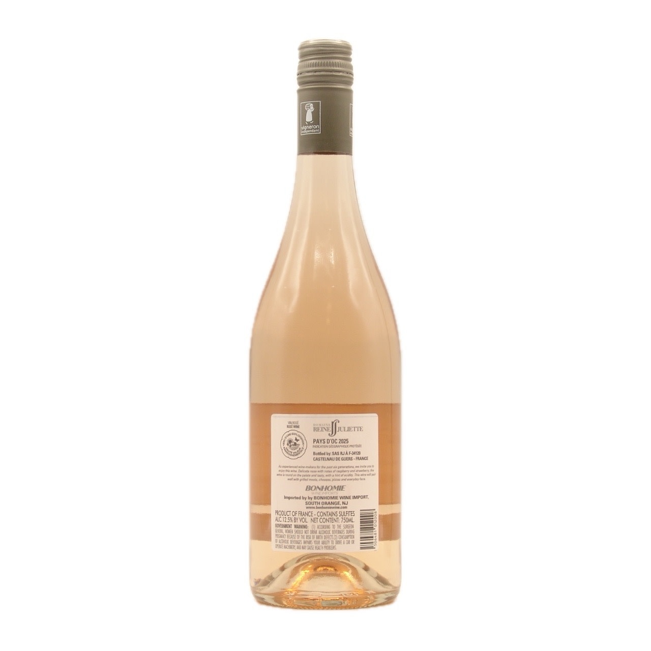 Rose Pays d'Oc 2025 Domaine Reine Juliette 750ml