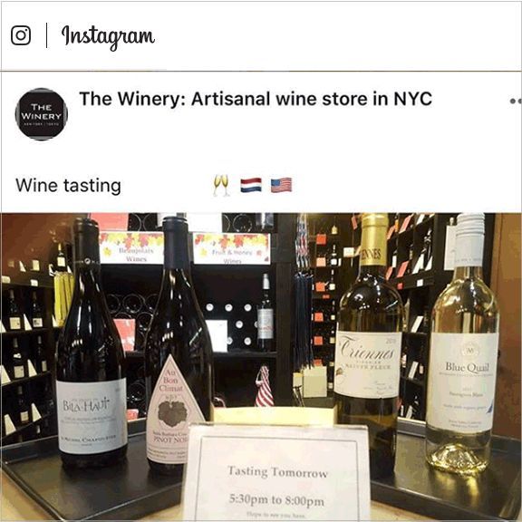 THE WINERY NYC instagram