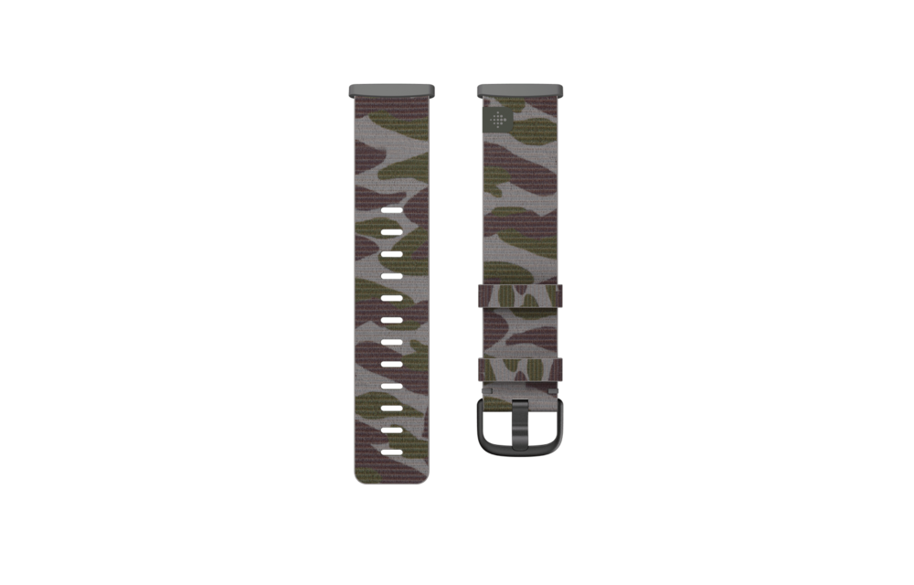 Fitbit Versa 3 & Sense Accessory Woven Band - Camo - Large
