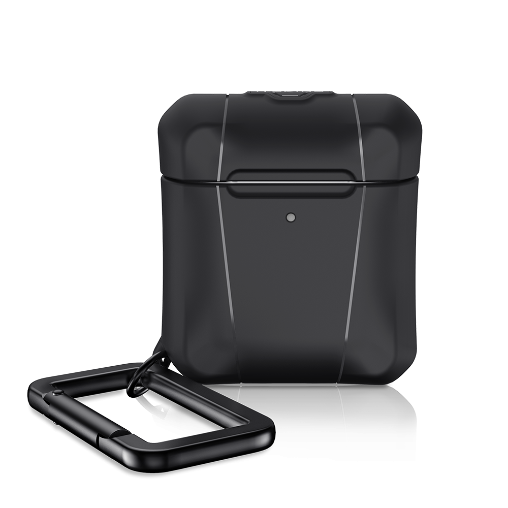 ItSkins Spectrum Solid Case for Airpods 1st/2nd gen Black (NOT COMPATIBLE WITH AIRPODS PRO)