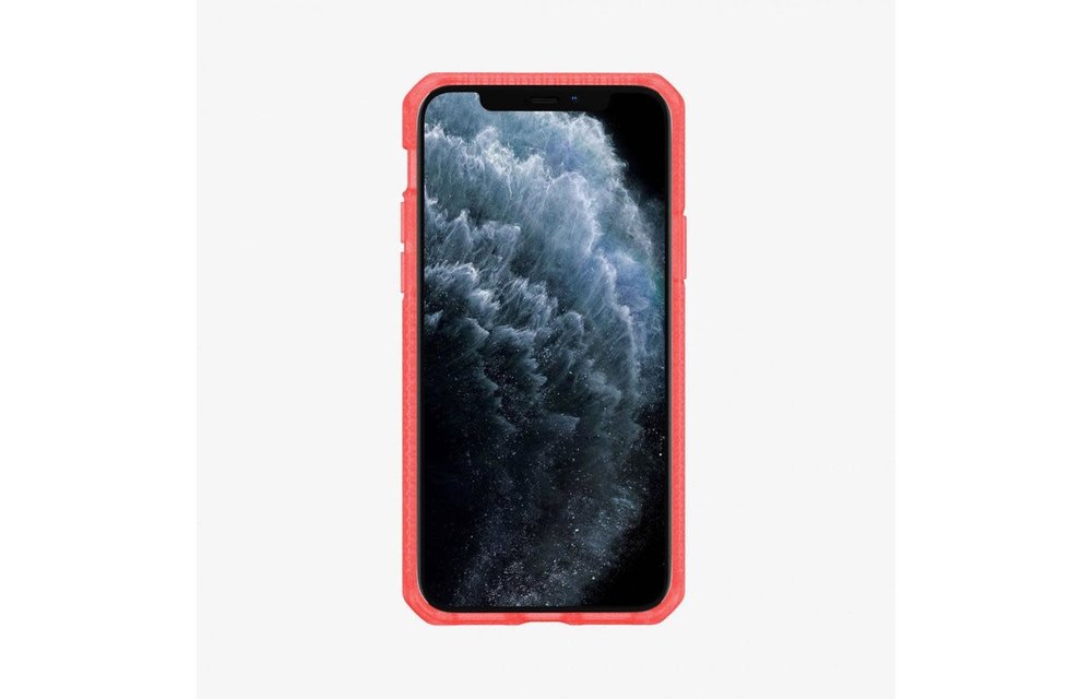 ItSkins Hybrid Frost (MKII) Case for iPhone 11 Pro Max - Red/Transparent