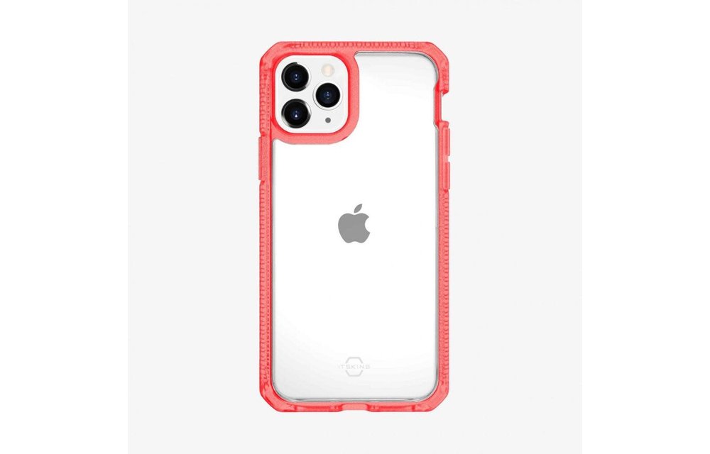 ItSkins Hybrid Frost (MKII) Case for iPhone 11 Pro Max - Red/Transparent