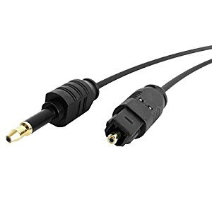 StarTech 6ft Thin Toslink to MiniPlug cable
