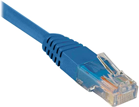 Tripplite 25ft Cat5e Ethernet Patch Cable Blue WSL