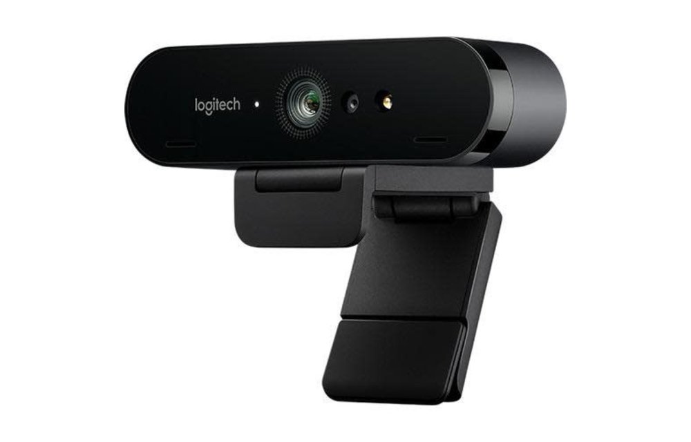 Logitech BRIO 4K webcam, 4096 x 2160, 90fps, USB 3.0, Auto-focus, 5x Digital Zoom, Microphone, Clip & Tripod mount