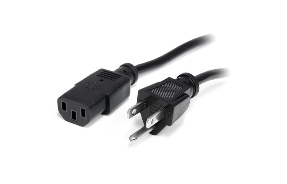 StarTech Standard Computer Power Cord - NEMA5-15P to C13 - Black Grounded 10ft (fits iMacs/Thunderbolt Display (except M1 iMac 24")