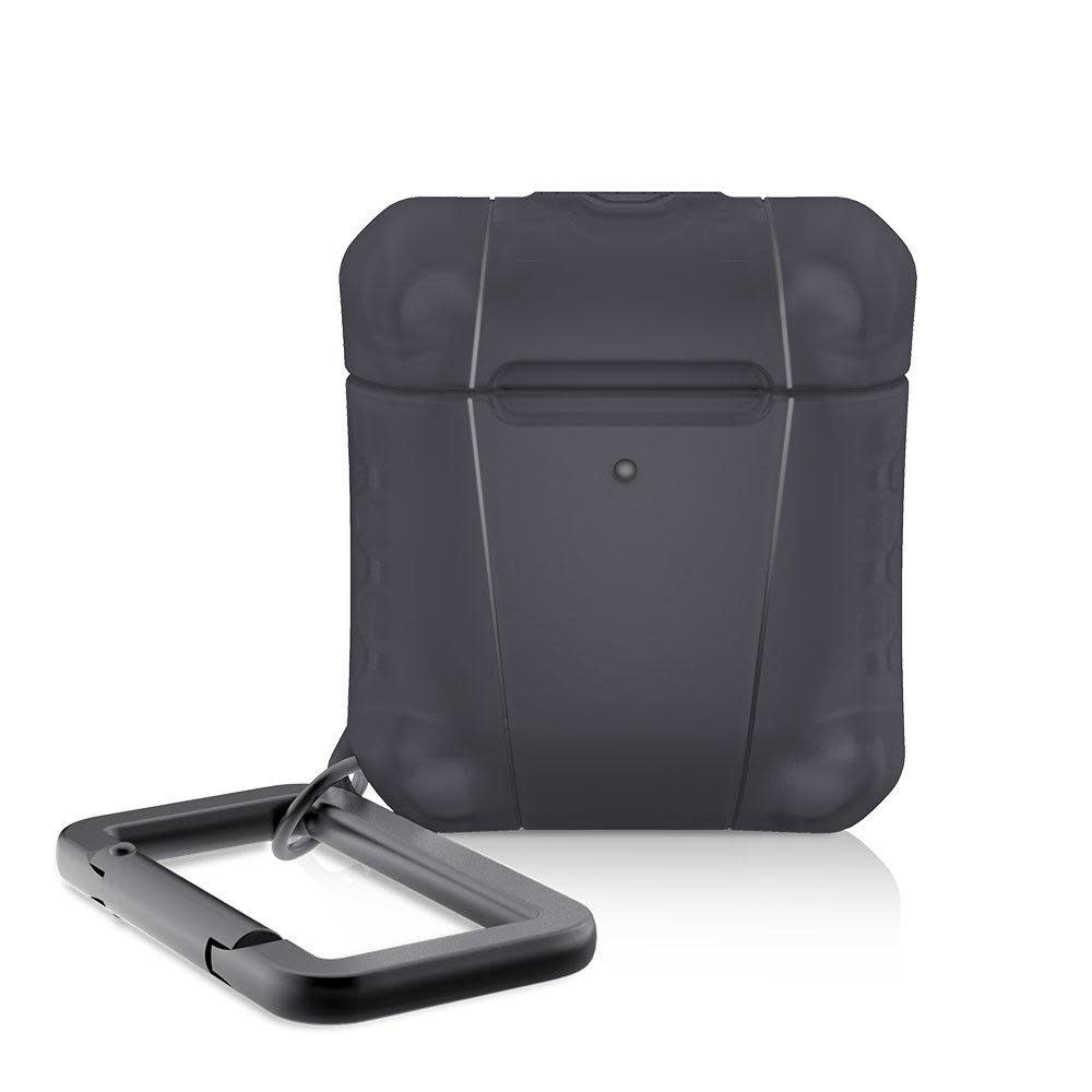 ItSkins Spectrum Frost Case for Airpods 1st/2nd gen Black (NOT COMPATIBLE WITH AIRPODS PRO)