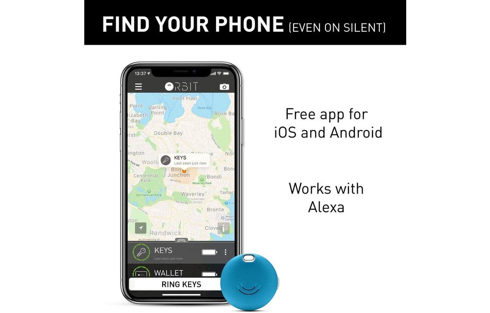 Orbit Keys Personal Tracking Device Silver WHILE SUPPLIES LAST