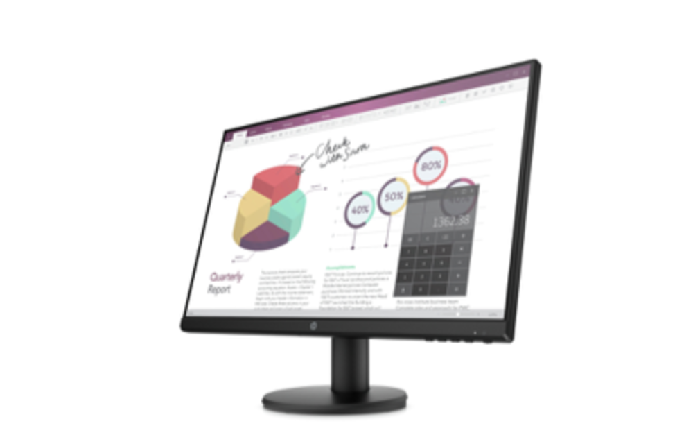 HP P24v G4 23.8-inch Monitor (1920 x 1080), No Height Adjustment, 3 year warranty
