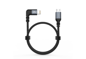 Adam Elements PeAk II Fleet LMB L30BD 90º Lightning to Micro USB Cable for DJI Spark (No Mavic Pro)  Red