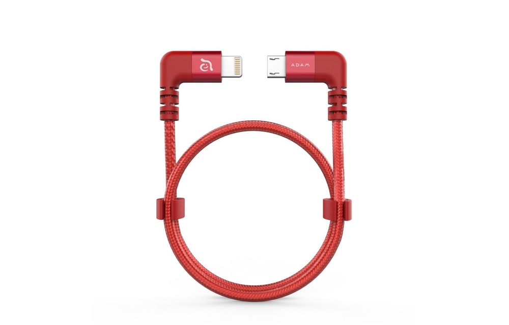 Adam Elements PeAk II Fleet LMB L30BD Lightning to Micro USB Cable for DJI Mavic Pro (not Spark) Red
