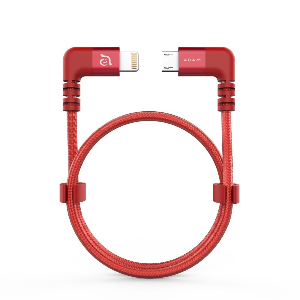 Adam Elements PeAk II Fleet LMB L30BD Lightning to Micro USB Cable for DJI Mavic Pro (not Spark) Red