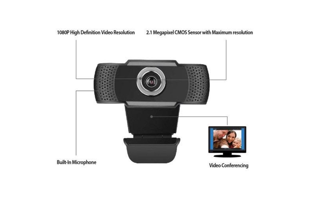 Adesso Cybertrack H4 1080p USB webcam with microphone