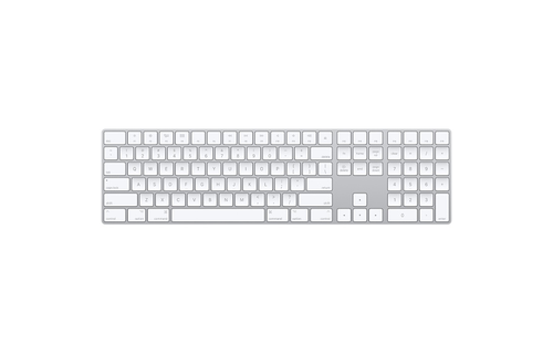 Apple Magic Keyboard Silver with Numeric Keypad (Lightning) w/ Lightning  to USB cable