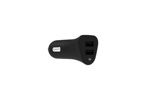 Griffin PowerJolt Dual Universal USB-A Car Charger 12W - Black