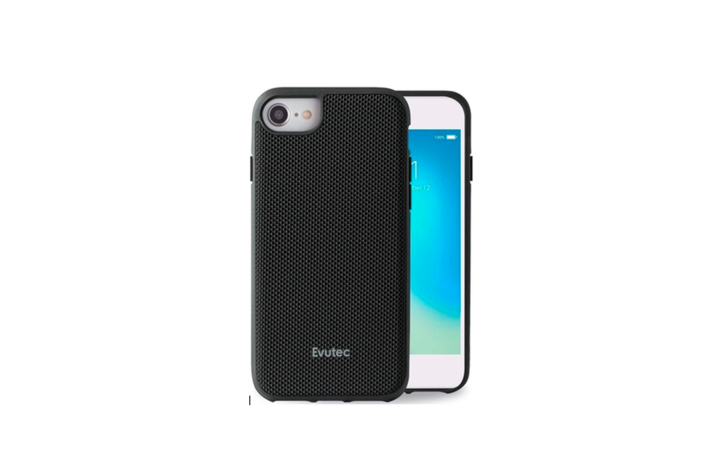 Evutec AERGO Ballistic Nylon Case w/Vent Mount iPhone SE 2020/8/7/6s/6 Black