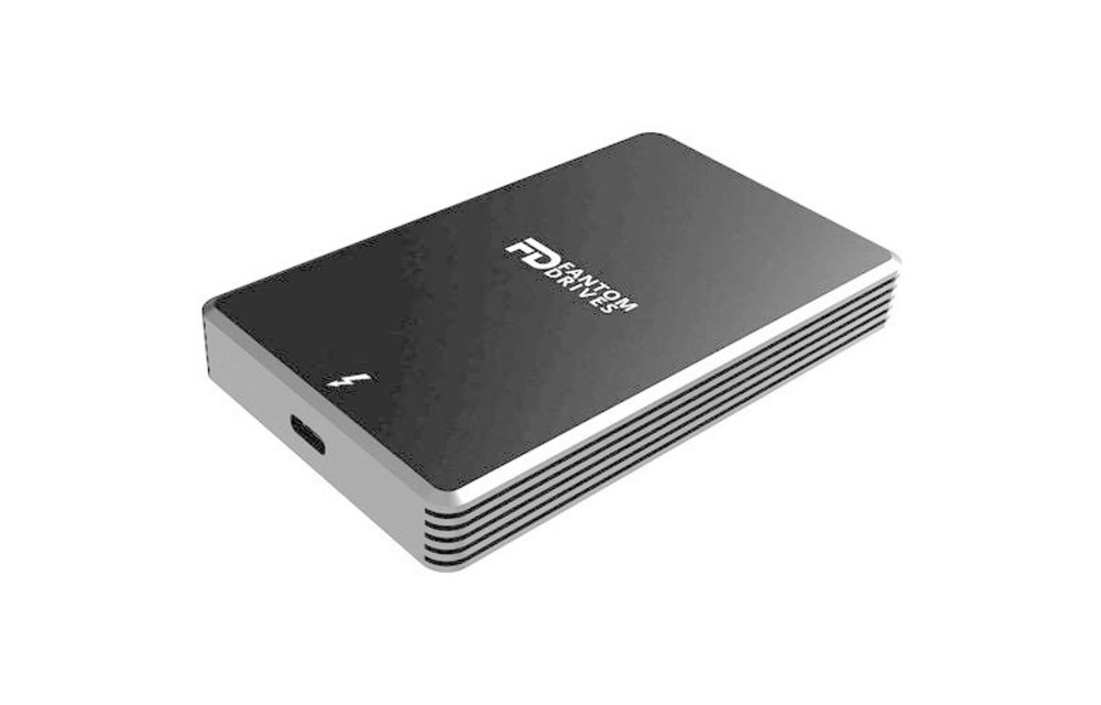 Micronet Fantom eXtreme 2TB Thunderbolt 3 (40 Gbps USB Type C) External SSD - Black (Compatible with OSX and Windows - Thunderbolt 3 Ports Only)