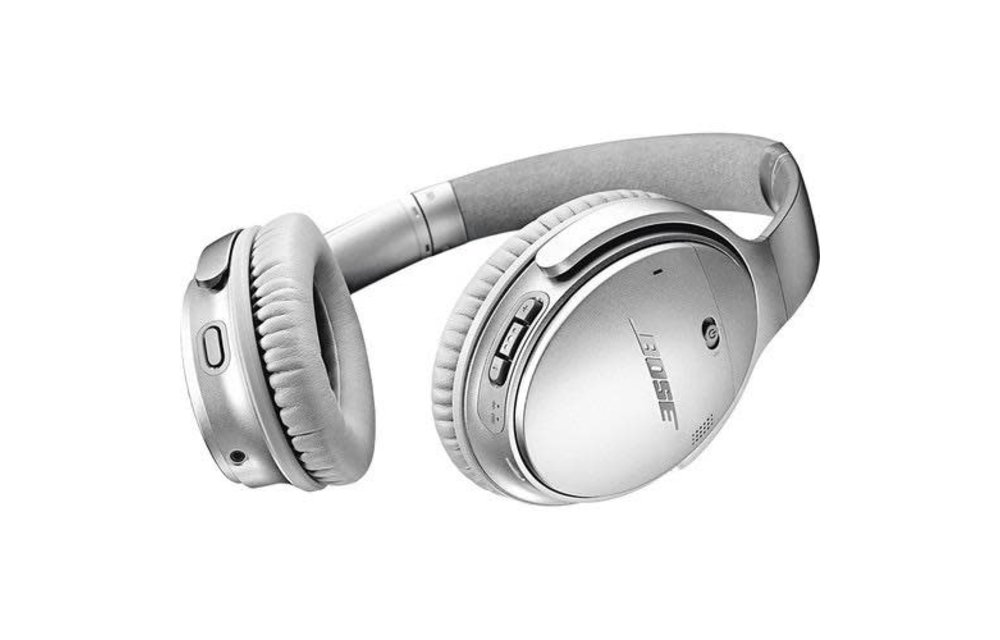 Bose QuietComfort® 35 Acoustic Noise Cancelling® around-ear Wireless II Headphones - Silver