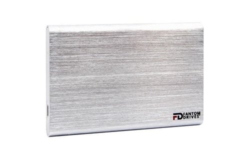 Micronet GForce 3.1 2TB Portable SSD, USB-C (USB 3.1 Gen 2 Type-C 10Gbps) - Silver (Compatible with OS X and WIndows)