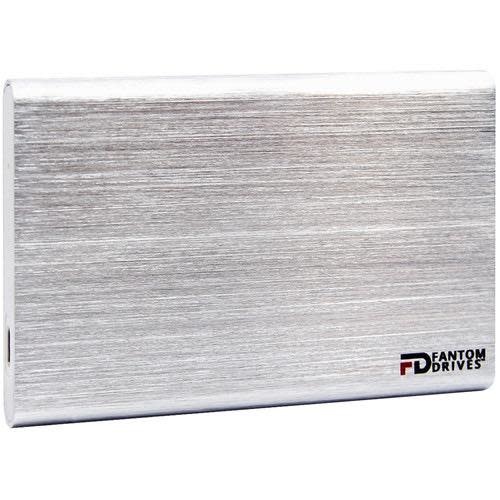 Micronet GForce 3.1 2TB Portable SSD, USB-C (USB 3.1 Gen 2 Type-C 10Gbps) - Silver (Compatible with OS X and WIndows)