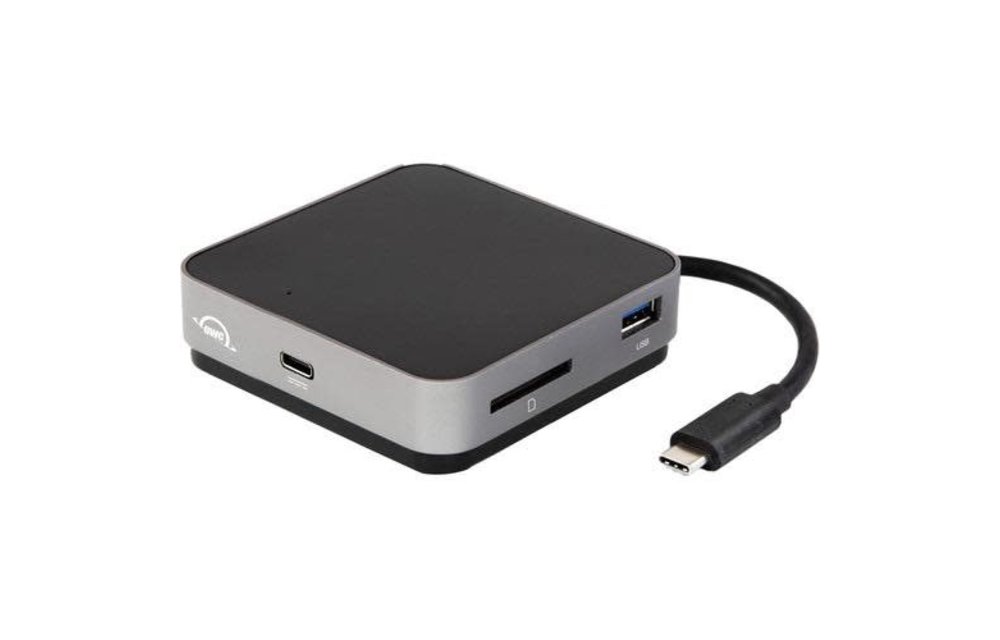 OWC USB-C Travel Dock 100w pass through - Space Gray; 2 Year OWC Limited Warranty