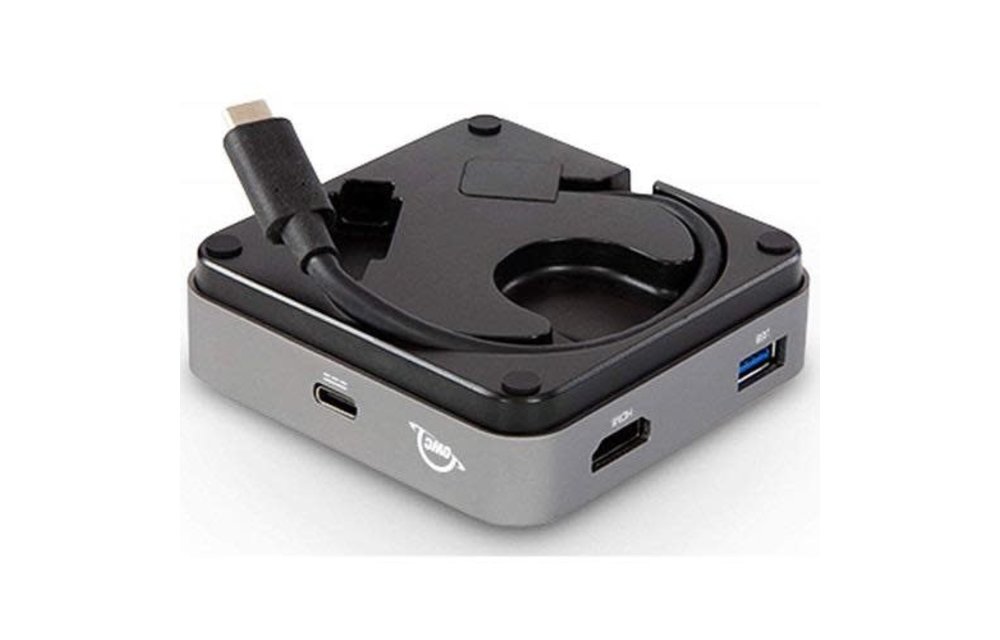 OWC USB-C Travel Dock 100w pass through - Space Gray; 2 Year OWC Limited Warranty