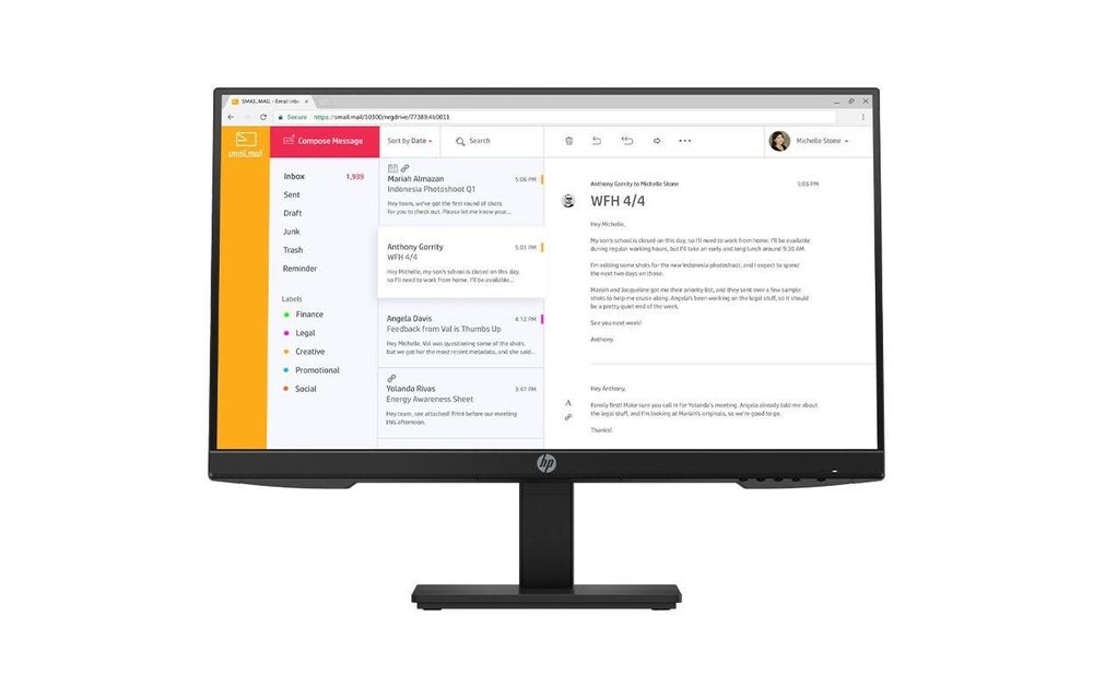 HP P24h G4 23.8” Monitor (1920 x 1080) - 3 year warranty
