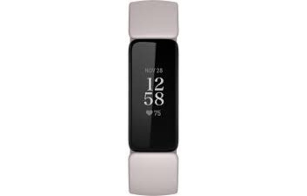Fitbit Inspire2 Fitness Wristband Tracker Lunar White (inc 1 small & 1 large band each)