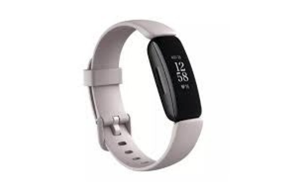 Fitbit Inspire2 Fitness Wristband Tracker Lunar White (inc 1 small & 1 large band each)