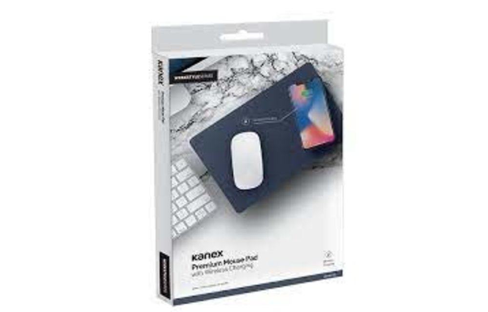 Kanex Premium Mouse Pad with Wireless Charging - Midnight Blue
