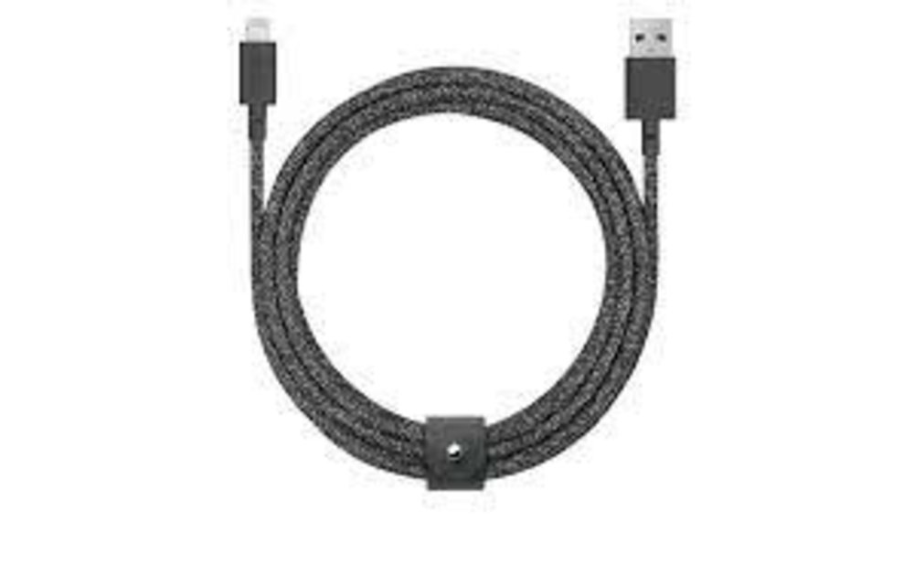 Native Union Braided Lightning Belt Cable, 3m (9.9ft) - Cosmos Black