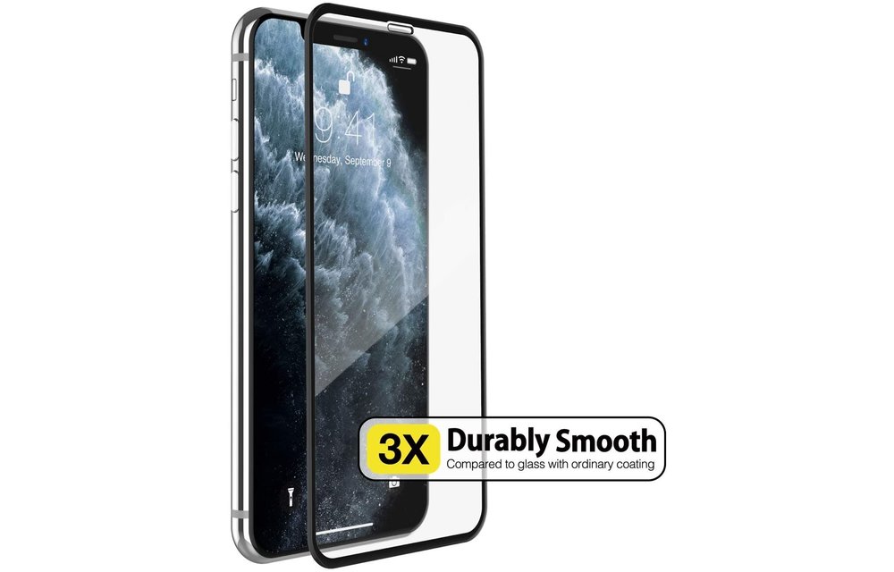 Just Mobile Xkin™ 3D Tempered Glass Screen Protector for iPhone 11 Pro Max/Xs Max