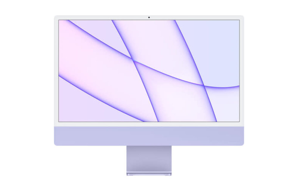 Apple CTO 24" iMac, Purple, 4.5K (4480 x 2520) Display, M1 (8-Core) Processor, 16GB, 256GB, 8-Core GPU, macOS (Mid 2021)
