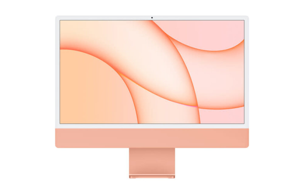 Apple CTO 24" iMac, Orange, 4.5K (4480 x 2520) Display, M1 (8-Core) Processor, 16GB, 512GB, 8-Core GPU, macOS (Mid 2021)