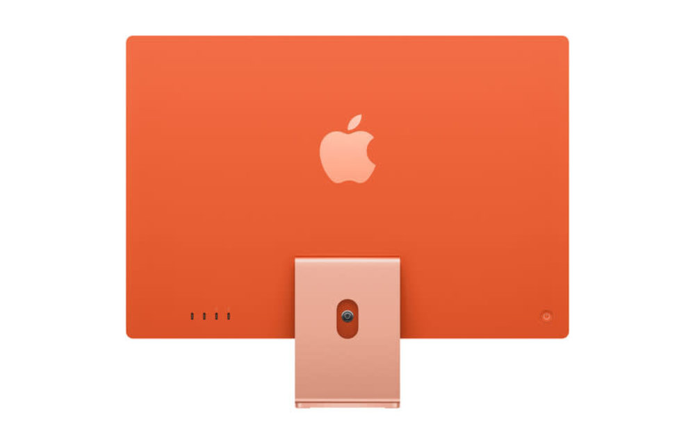 Apple CTO 24" iMac, Orange, 4.5K (4480 x 2520) Display, M1 (8-Core) Processor, 16GB, 512GB, 8-Core GPU, macOS (Mid 2021)