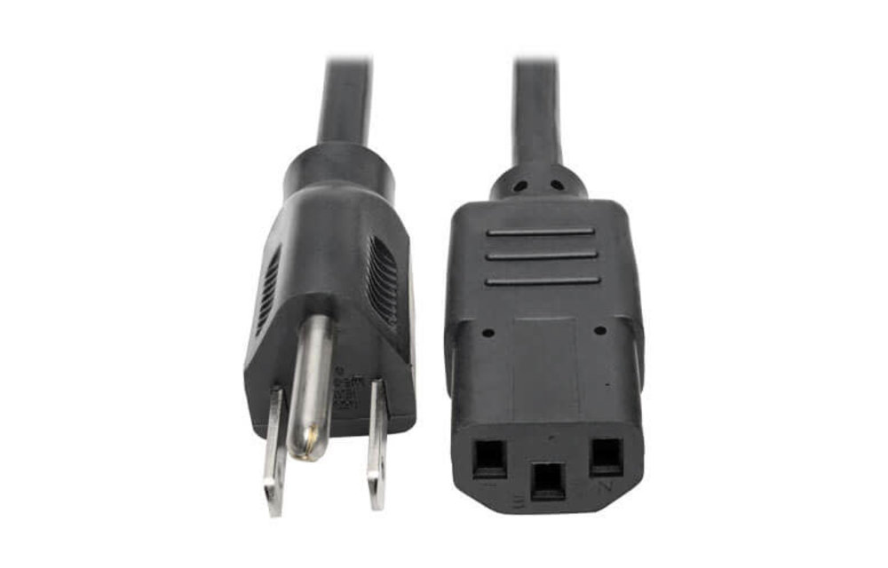Tripplite Standard Computer Power Cord - C13 to NEMA5-15P  - Black Grounded 15ft (fits iMacs/Thunderbolt Display)