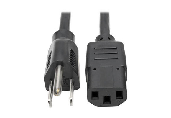 Tripplite Standard Computer Power Cord - C13 to NEMA5-15P - Black Grounded 15ft (fits iMacs/Thunderbolt Display)
