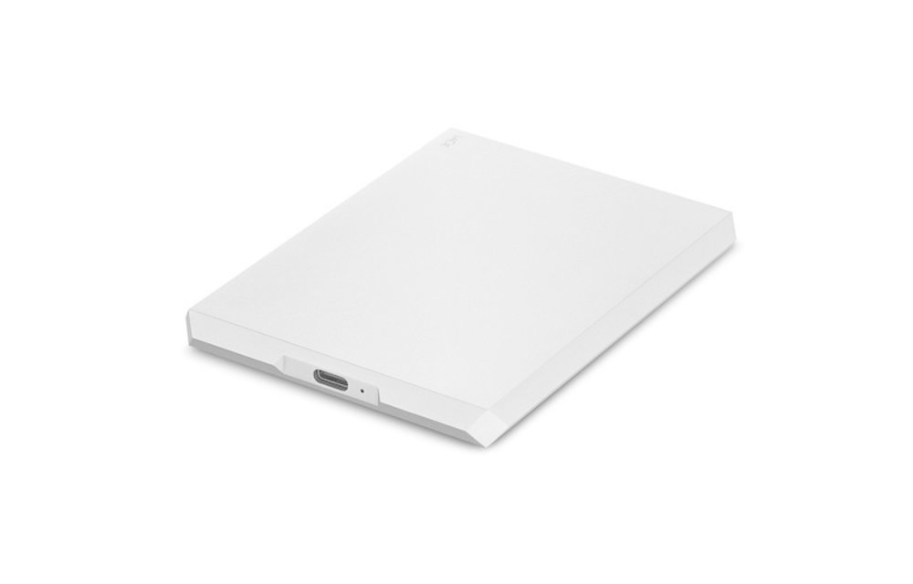 LaCie 1TB Mobile USB-C External Hard Drive (Moon Silver) (includes USB-C to USB-C cable ONLY)