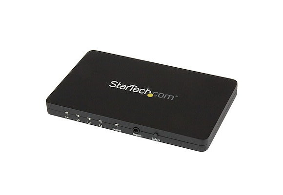 StarTech 4-port HDMI Video Switch with IR Remote Control and 4K 30Hz support