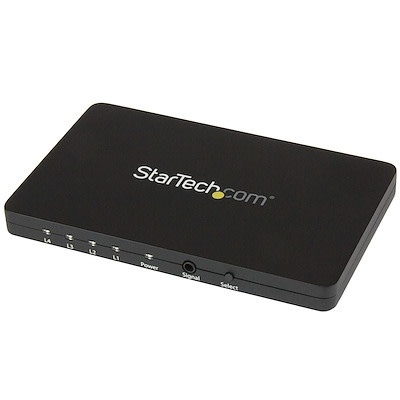 StarTech 4-port HDMI Video Switch with IR Remote Control and 4K 30Hz support