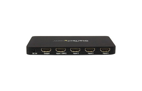 StarTech 4-port HDMI Video Switch with IR Remote Control and 4K 30Hz support